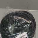 Outdoor Extension Cord 20 FT with 3 Outlets, 3 Prong 90 Degree Angled Plug, 12/3 Heavy Duty 12 Gauge Power Cable, 12AWG, SJTW, 15A, 125V, 1875W, ETL Listed, Black Wire, with Free Carrying Strap+Ties