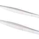 VORCOOL Stainless Steel Straight and Curved Nippers Feeding Tongs for Reptile Snakes Lizards Spider 2 Pcs Silver