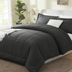 CozyLux Queen Size Comforter Sets - Dark Grey Comforter Queen Size, 1 Pieces Box Stitched Soft Lightweight Bed Set - Dark Grey CozyLux Queen Size Comforter Sets - Dark Grey Comforter Queen Size, 1 Pieces Box Stitched Soft Lightweight Bed Set - Dark Grey