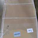 Shower Glass Wall Panel 36" W x 76" H, 3/8" (10mm) Tempered Glass, Half Frameless Fixed Shower Screen, Single Panel with Double-Sided Easy-Clean Coating - Matte Black