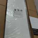 Sweetcrispy Electric Standing Desk Adjustable Height, 48x24 Inch Sit Stand Up Home Office Desks Computer Workstation PC Work Table with 3 Memory Preset Splice Wood Board Metal Frame, White