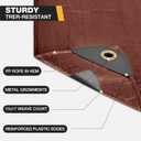 Winpull Tarp 12x20FT, 16 Mil Heavy Duty Large Tarps, Waterproof Tarp with Brass Grommets and Reinforced Edges, UV Resistant, Tear&Fade Resistant Poly Tarp for Outdoor Camping Pool Car Tent