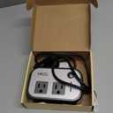 200W Car Power Inverter, FOVAL 12V DC to 110V AC Car Inverte with 4 USB Ports Car Outlet Adapter, Power Inverter for Vehicles, Car Plug Adapter Outlet for Laptop Computer Charger (Gray) (Grey)