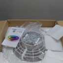 24" Low Profile Ceiling Fan with Lights, Smart LED Bladeless Ceiling Fans with RGB Lights and Remote/APP/Voice Control, Modern Flush Mount Ceiling Fan for Bedroom/Living Room