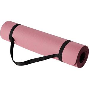 Amazon Basics 1/4 Inch Thick TPE Exercise Yoga Mat with Carrying Strap