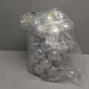 34ct Silver Mini Christmas Ball Ornaments Shatterproof Plastic Christmas Tree Decorations for Xmas Party Home Office Holiday Decor -Small Size (1.57"/ 40mm)