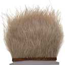 Champagne 2Yard Ostrich Feather Fringe Trim 4-6inch in Width for DIY Costume Sewing Craft Decor Dress Accessories Party Supplies Festival Outfits