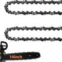 2 Pack 14 Inch Chainsaw Chain 52 Drive Links, .050" Gauge, 3/8" LP pitch, 14-Inch Replacement Chainsaw Chains Fits Craftsman, Echo, Poulan, Ryobi, Worx and More