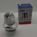 Electric Food Processor, 450W Meat Grinder Vegetable Chopper with 8cup/2L Glass Bowl, Electric Meat Chopper Veggie Cutter with 2 Speeds4 Blades, Kitchen Blender Mixer for Baby Food Puree,Garlic,Onion (Stainless Steel)