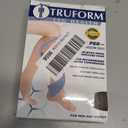 Truform Zipper Compression Stockings, 15-20 mmHg Medical Socks, Women and Men, Knee High, Open Toe, Beige, Large