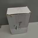 Thenshop 50 Pack Extra Large 4 x 8 Inch Plastic Badge Holder with Lanyard Bulk PVC Ticket Event Credential Protector Sleeves Clear Waterproof ID Card Holder for Sporting Events Concerts Office(Black)