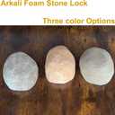 Arkali XXL Hide Keys Fake Rock Lock Box, Hide a Key Stone Look-Like Outdoor with 4-Digits Combination Lockbox, Spare Key Storage Box with Foam Protection for Home B&B, Rental, Office (Sandstone)