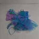 Tutu Dreams Mermaid Dress Outfit for Girls Birthday Halloween Party Dress Up Clothes Gifts (3-4 Years, Light Purple-aqua)
