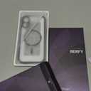 BERFY for iPhone 17 Case, Compatible with MagSafe, Built-in Privacy Screen Protector, Camera Protection, Shockproof Full Body Phone Case 6.3", Clear Black