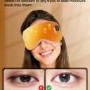 Cordless Heated Eye Mask with 1500mAh Large Battery, 4 Heat Levels & 100% Blackout for Dry Eyes Relief, Fast Heating Eye Heating Pad with 2 Washable Covers for Sleep, Travel, MGD, Blepharitis