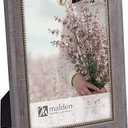 Malden International Designs 5x7 Marin Rustic Moulding Tabletop Photo Fra Grey