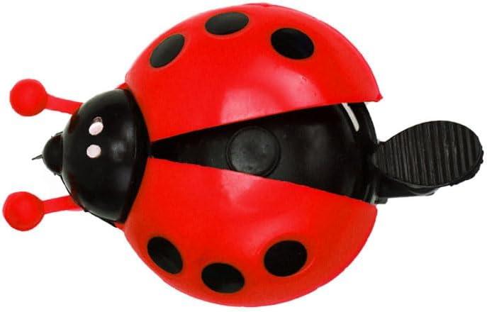 Leheybia 1 Pcs Ladybug Bicycle Bell Classic Bicycle Bell Thumb Bell for Bike for Road Mountain Bike Handlebars Adults Kids (red)