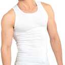 Knocker Men's 3 pc Tank Top Undershirts A-Shirt, Size L