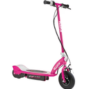 Razor E100 Electric Scooter for Kids Ages 8+ - 8" Pneumatic Front Tire, Hand-Operated Front Brake, Up to 10 Mph and 40 Min of Ride Time, for Riders Up to 120 Lbs (Pink)