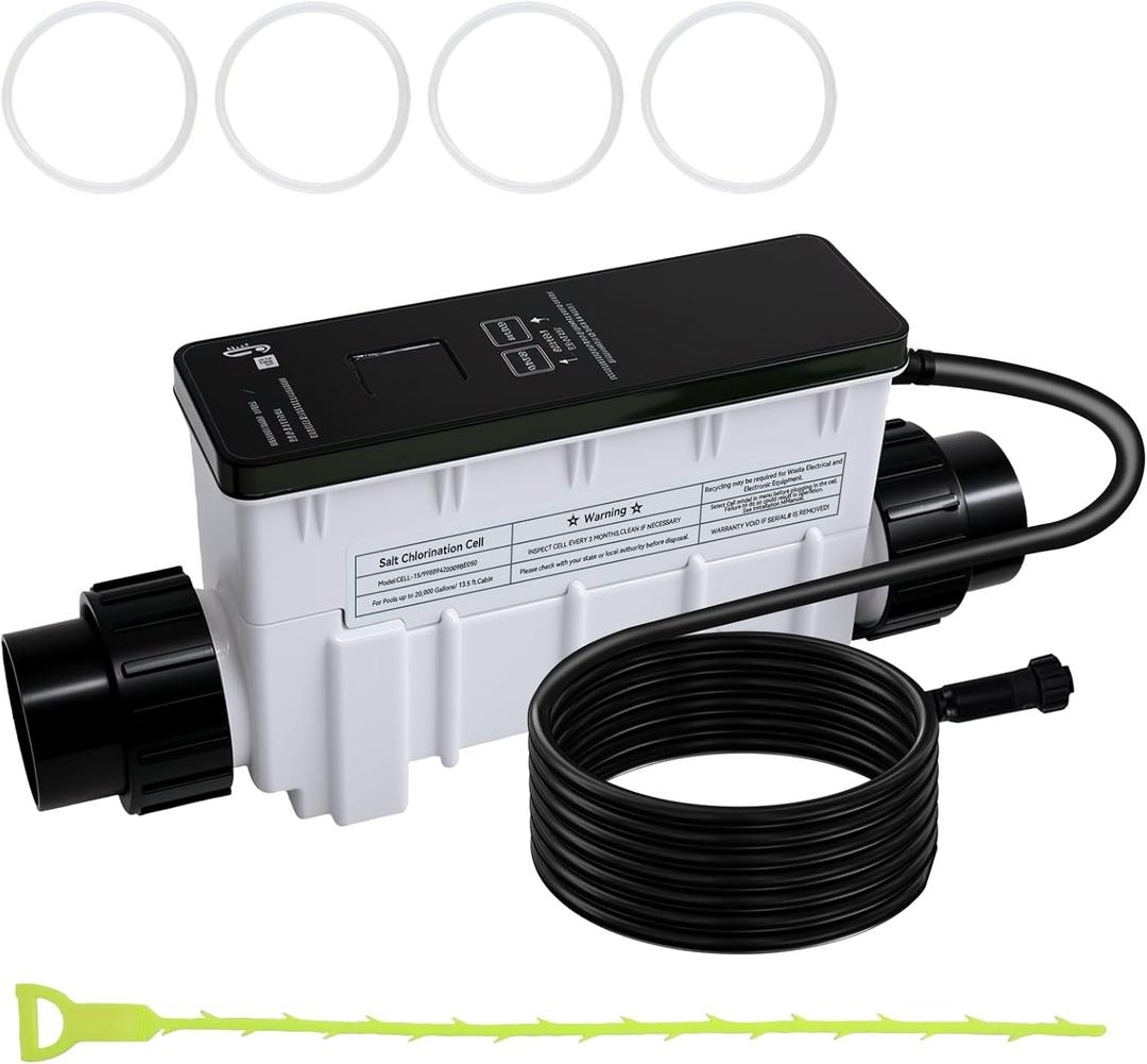 IC40 Pool Salt Chlorine Generator Cell Compatible with Pentair IntelliChlor EC-520555,Salt Chlorinator System for Inground Saltwater Pools 40000 Gallon