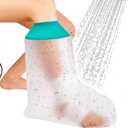 CIVJET Cast Covers for Shower Leg, Waterproof Cast Cover for Showering, Cast Protector for Shower Leg Adult, Shower Boots for Foot after Surgery, Ankle, Foot (Diameter - 7.9")