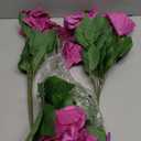 Fake Hibiscus Artificial Flowers Plants for Outdoors Decoration, 4 Bundles Silk Hibiscus Tropical Flowers Artificial Realistic UV Resistant Faux Flower for Outside Planter Patio Porch Garden, Purple