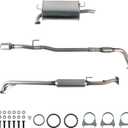 Catalytic Converter & Resonator & Muffler Complete Exhaust System Assembly 1997 1998 1999 2000 2001 Toyota Camry 2.2L L4 Camry Compliant Replacement Exhaust Kit