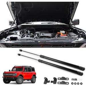 Front Hood Lift Supports Gas Springs Shocks Struts Kit Compatible with Ford Bronco Accessories 2/4 Door 2025 2024 2023 2022 2021