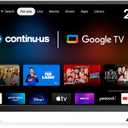 CONTINU.US 24-inch Smart TV, 12V and AC/DC Adapters Included, 720p Android Google RV TV with Google Assistant, Chromecast & Free Streaming Apps, Reinforced Chassis for RVs, Campers and more, CT-24TS10