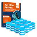 48 PCS Ant Killer Gel Bait Stations, Extra Strengthen Ant Bait Traps, Long-Lasting Effective Pest Gel for Carpenter Ants and Other Common Household Ants, No Mess Easy Use, Safe for Pets and Kids