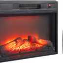 Bonnlo24 Electric Fireplace Insert, 1400W Wall-Mounted/Freestanding Heater, 6 Flame Colors, 5 Brightness Settings, Remote Control, Adjustable Timer, Safe & Quiet Heating for 400 sq.ft