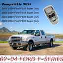 TQPONLY Overhead Console Assembly w/o Sunroof | Compatible with 2002-2004 Ford Super Duty F250 F350 F450 F550 Truck | Replaces 2C3Z25519A70AAC 2C3Z-25519A70-AAC Interior Roof Console Panel (Gray)