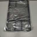 Desk Drawer Organizer, Metal Mesh Drawer Organizer Tray with 6 Adjustable Compartment, Tray Organizer for Desktop, Kitchen, Bathroom, Makeup, Vanity - 14.5x8.8x1.96 inch, Black, 1PC Large