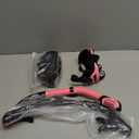 Snorkeling Gear for Adults, JRing Snorkel Mask Set with 180 Degree Tempered Glass Anti Fog Goggles Scuba Dry Top Snorkel for Swimming, Scuba Diving Mask for Men Women (Black+Pink (2 Pack))