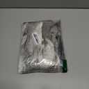 Genuine Natural Fur Pillow Covers, Real Rabbit Fur 20x20 Throw Pillows, Super Soft Silky Pillowcase, Animal Skin Cushion Cover for Couch Sofa Living Room Bedroom Decor, Gray White