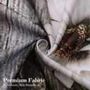 MitoVilla Rustic Daisy Shower Curtain Set with Hooks, Butterfly Plant Floral Fabric Cloth Shower Curtains for Chic Vintage Bathroom Decor, Farm Style, 72x72