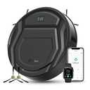 Lefant Robot Vacuum Cleaner M210 Pro, Slim, Quiet, 2200Pa Suction, 120 Min Self-Charging Robotic Vacuums, Freemove 3.0, WiFi/ APP/ Alexa, 6 Cleaning Modes Ideal for Hard Floors Pet Hair Low Carpet, Black