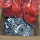 KF04060BK Body Mount Bushing Kit for Ford F250 F350 Super Duty 2008-2016 2WD 4WD Polyurethane Body Cab Mounts & Steel Sleeves & Hardware (Red)
