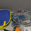 Snow Chains, Wear-Resistant High Carbon Steel Anti Slip Tire Chain for Passenger Cars, Pickups, and SUVs, Set of 2 (KN100)