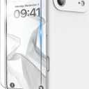 for iPhone Air Case, Liquid Silicone Cover with Camera Protection Anti-Scratch Soft Microfiber Lining Shockproof Protective Phone Case for iPhone Air 6.5", White