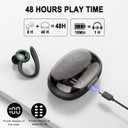 Ai Translation Earbuds Real Time, 164 AI Language Translator Earbuds,3-in-1 Translator Earbud Bluetooth 5.4 with 5 Translation Modes,48H Translatior Headphones for Travel, Business, Learning, Black