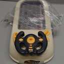 Car Adventure Toy with Steering Wheel,Musical Steering Wheel Toys,Interactive Simulation Driving Toddler Simulated Driving Racing Car for Kids 4-6,for Kids Girls Xmas Birthday Gifts(White)