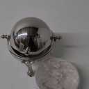 Silver Plated Dome Shape Caviar Server - 1-4 Servings