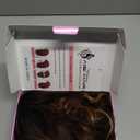 AISI HAIR Curly Bob Wig with Bangs Short Wavy Chestnut Mixed Dark Brown Color Wigs for Women Bob Style Synthetic Heat Resistant Bob Wigs