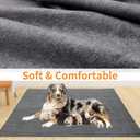 LOOBANI 2 Packs Extra Large Reusable Dog Mat for Floor, Non-Slip Washable Pee Pads for Dogs, Fast Absorbent Pet Whelping Pads, Puppy Playpen Mat for Incontinence, Housebreak, Crate, 72x72in,Gray