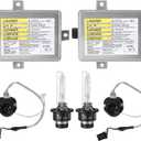 W3T19371 2PCS Xenon HID Headlight Ballast with Igniter & D2S Bulb Replacement for Acura TL TSX ILX ZDX RDX Honda Odyssey Mazda 3 5 CX-9 Mitsubishi Outlander Lancer - Replaces W3T15671 W3T16271