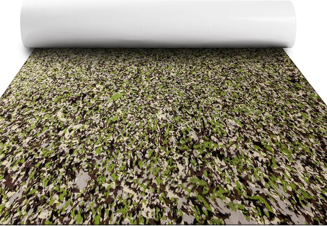FOCEAN Boat Flooring EVA Foam Boat Decking Marine Flooring Brushed Texture Marine Mats for Boats Yacht Kayak RV 94.5"x15.7", Jungle Camo
