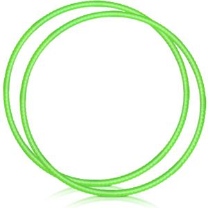WinnerWhy 2 Pcs Toy Hoop Exercise Hoop Detachable Adjustable Plastic Toy Ring Playground Equipment for School Colored Circles Exercise Ring for Teens Dog Agility Equipment (Green,23 Inch)