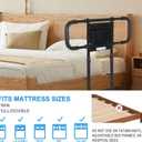 Bed Rails for Elderly Adults Safety, Elderly Assistance Products, Bed Rails for Seniors with Non-Slip Handles, Motion Sensor Light Fits King, Queen, Full, Twin (Compatible with Bed Frames 13.2"-19.7")