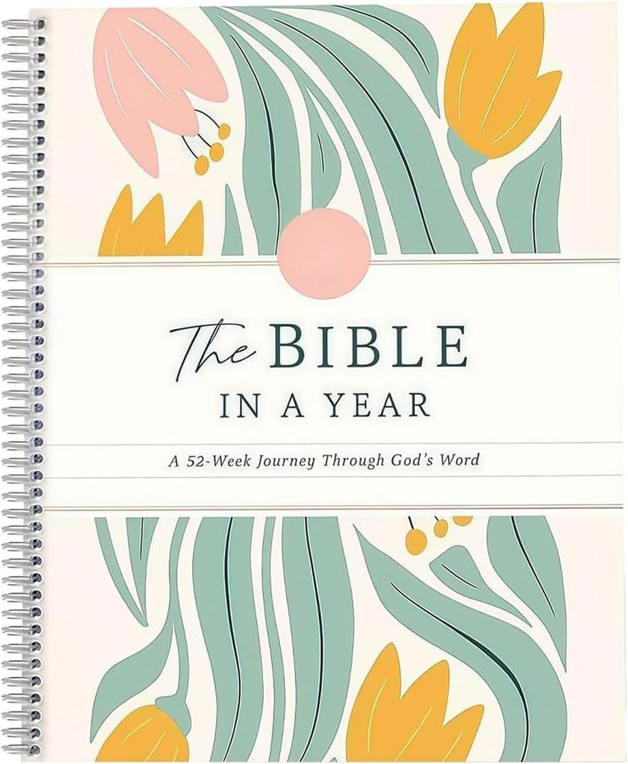 Adorezyp The Bible In A Year: A 52-Week Study, Bible Study Guide, 52-Week Bible Study Plan, A Yearlong Bible Study for Women (A5)